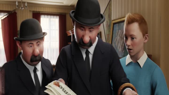 Screenshot Of The Adventures of Tintin (2011) Hindi Dubbed Full Movie