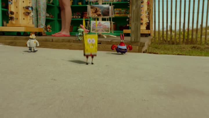 Screenshot Of The SpongeBob Movie Sponge Out of Water (2015) Hindi Dubbed Full Movie